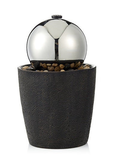 Contemporary Tabletop Steel Ball Fountain - Discontinued