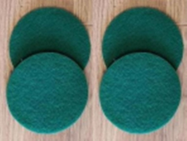 Hover Scrubber Pads -  Four Dark Green Scrubber Pads